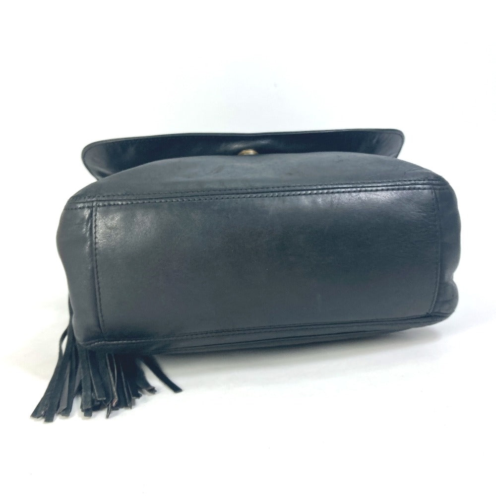 CHANEL Shoulder Bag lambskin black Shoulder CC COCO Mark Women Used