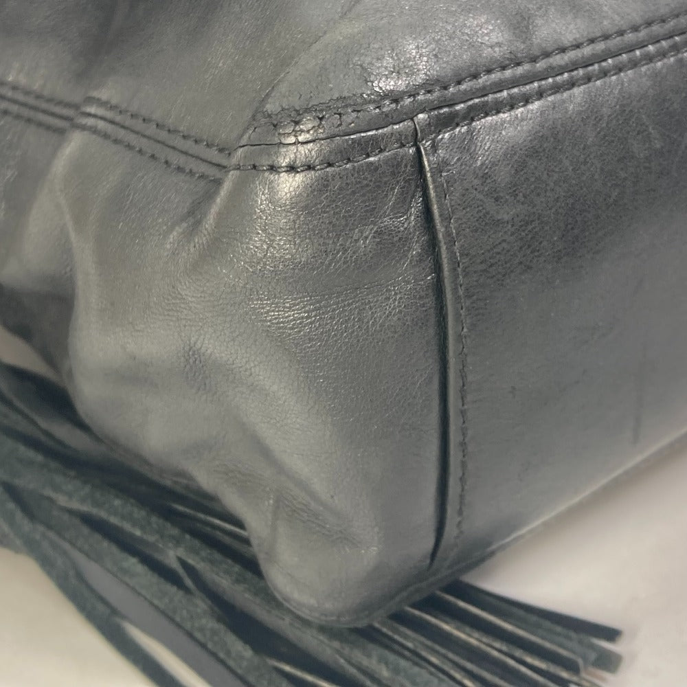 CHANEL Shoulder Bag lambskin black Shoulder CC COCO Mark Women Used