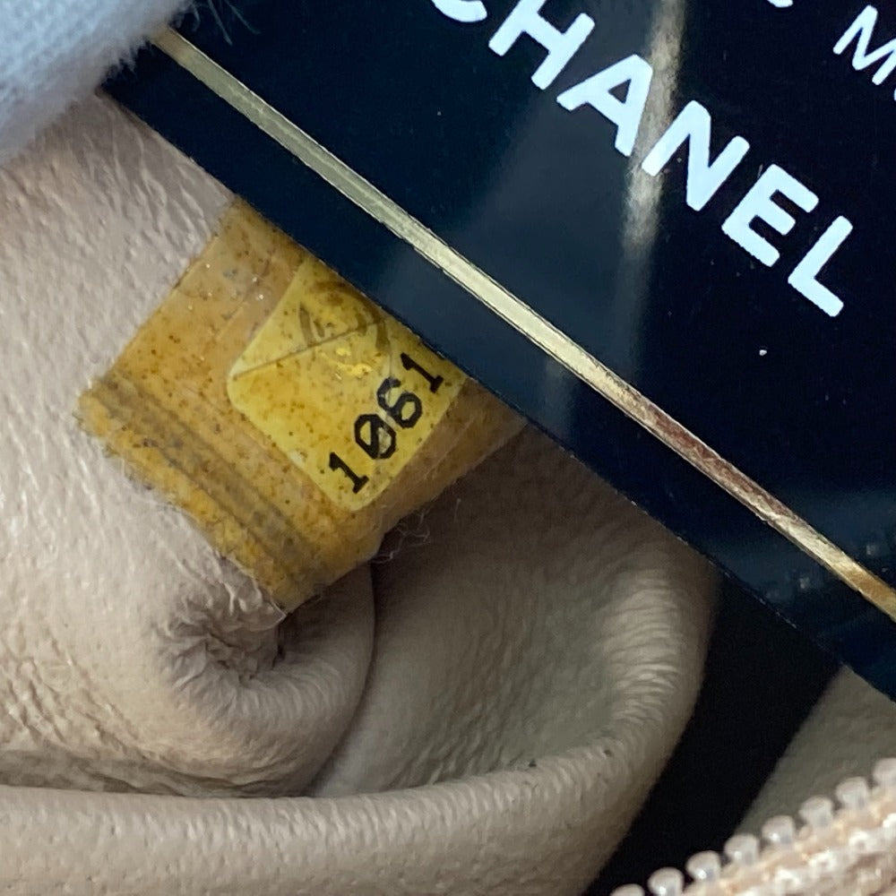 CHANEL Shoulder Bag A31405 leather Champagne Gold CC COCO Mark Mini Boston Duffel bag Luxury line Women Used