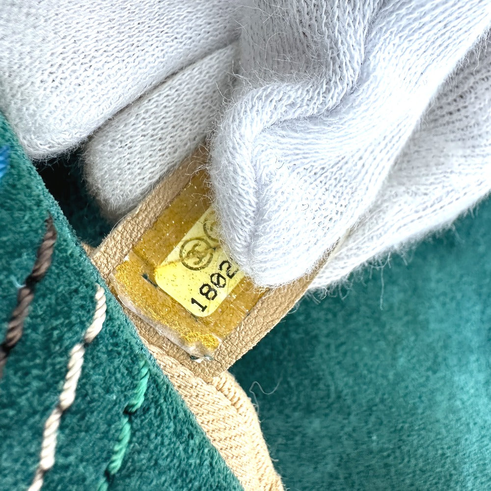 CHANEL Shoulder Bag suede green CC COCO Mark Matrasse 25 Women Used