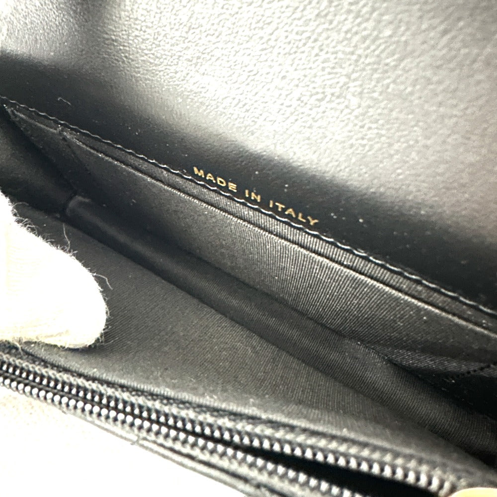 CHANEL Shoulder Bag lambskin black CC COCO Mark Pearl Shoulder