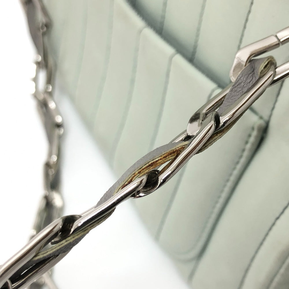 CHANEL Shoulder Bag leather green CC COCO Mark Women Used