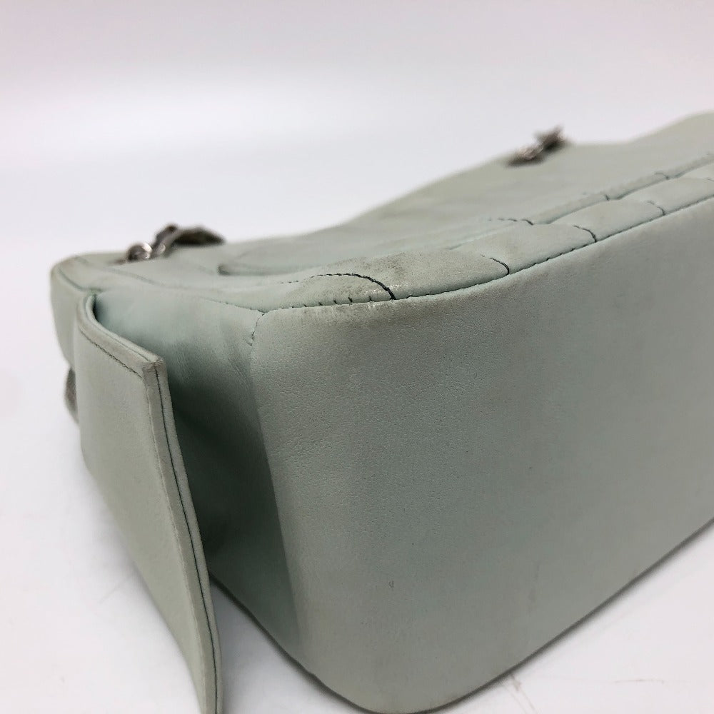 CHANEL Shoulder Bag leather green CC COCO Mark Women Used