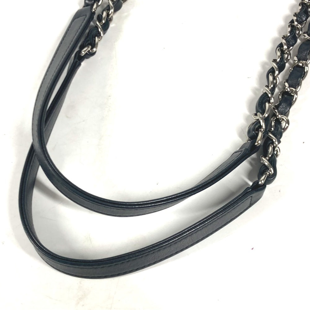 CHANEL Shoulder Bag A91046 lambskin black CC COCO Mark Matelasse Quilting