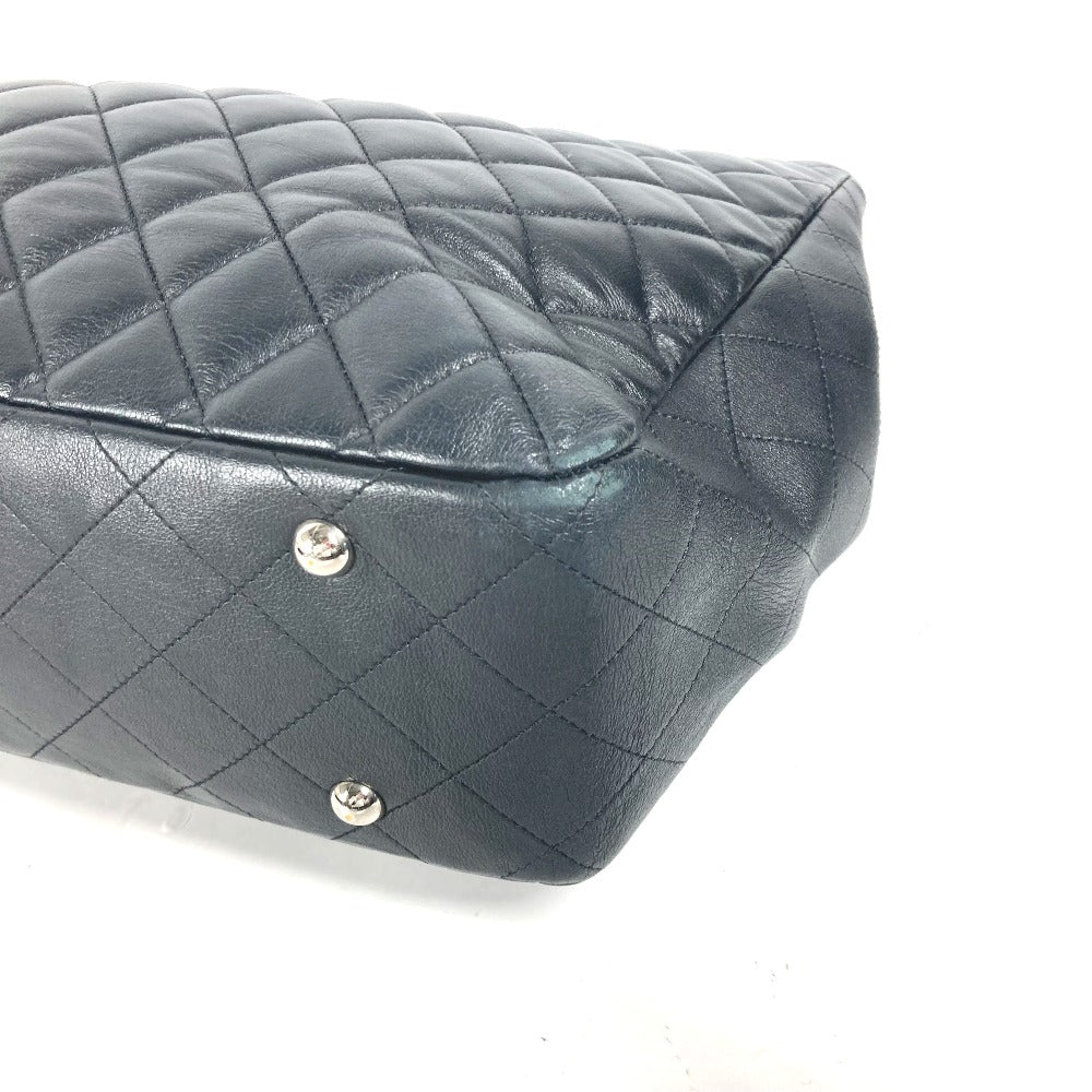 CHANEL Shoulder Bag A91046 lambskin black CC COCO Mark Matelasse Quilting