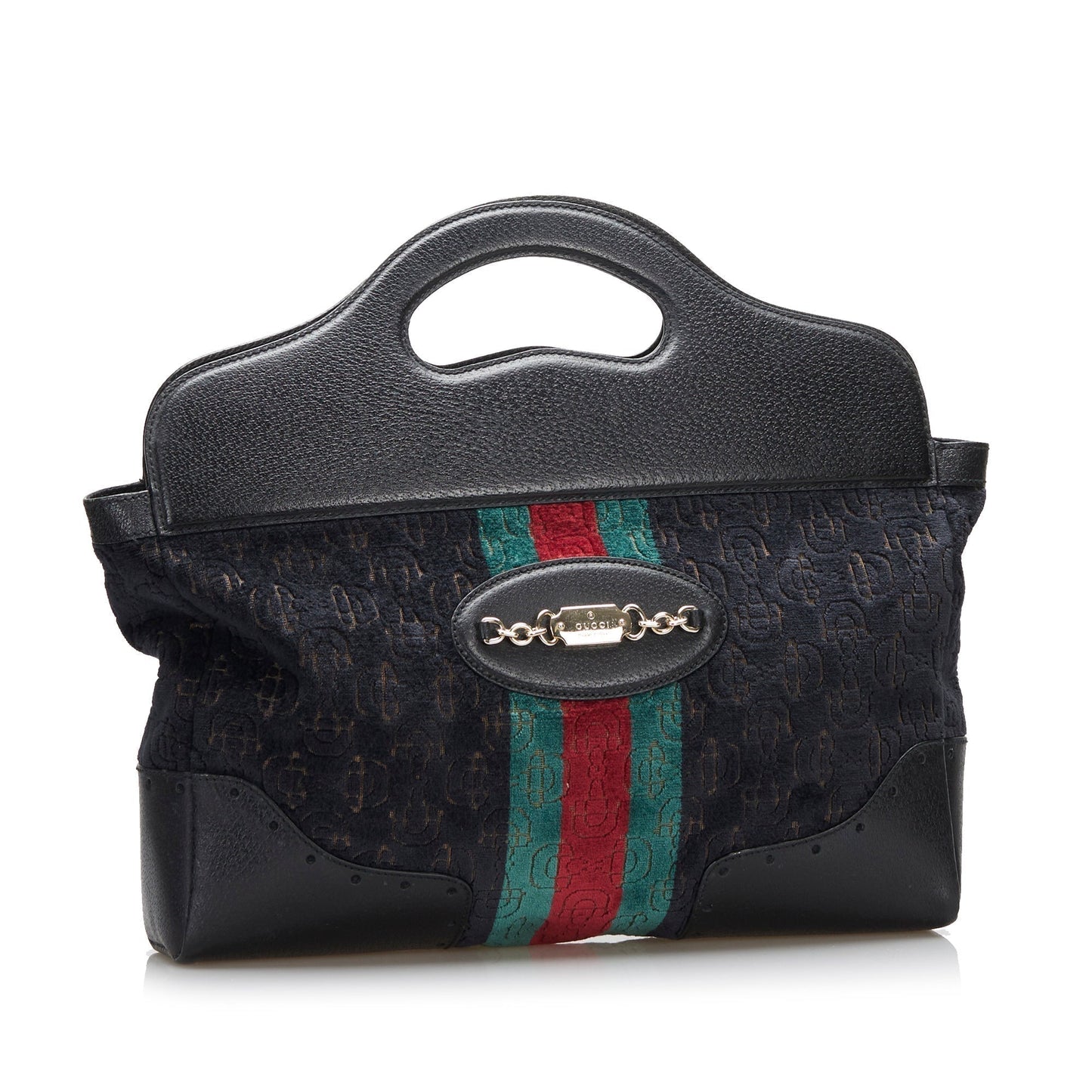 Gucci Medium Embossed Horsebit Velvet Punch Tote Tote Bag