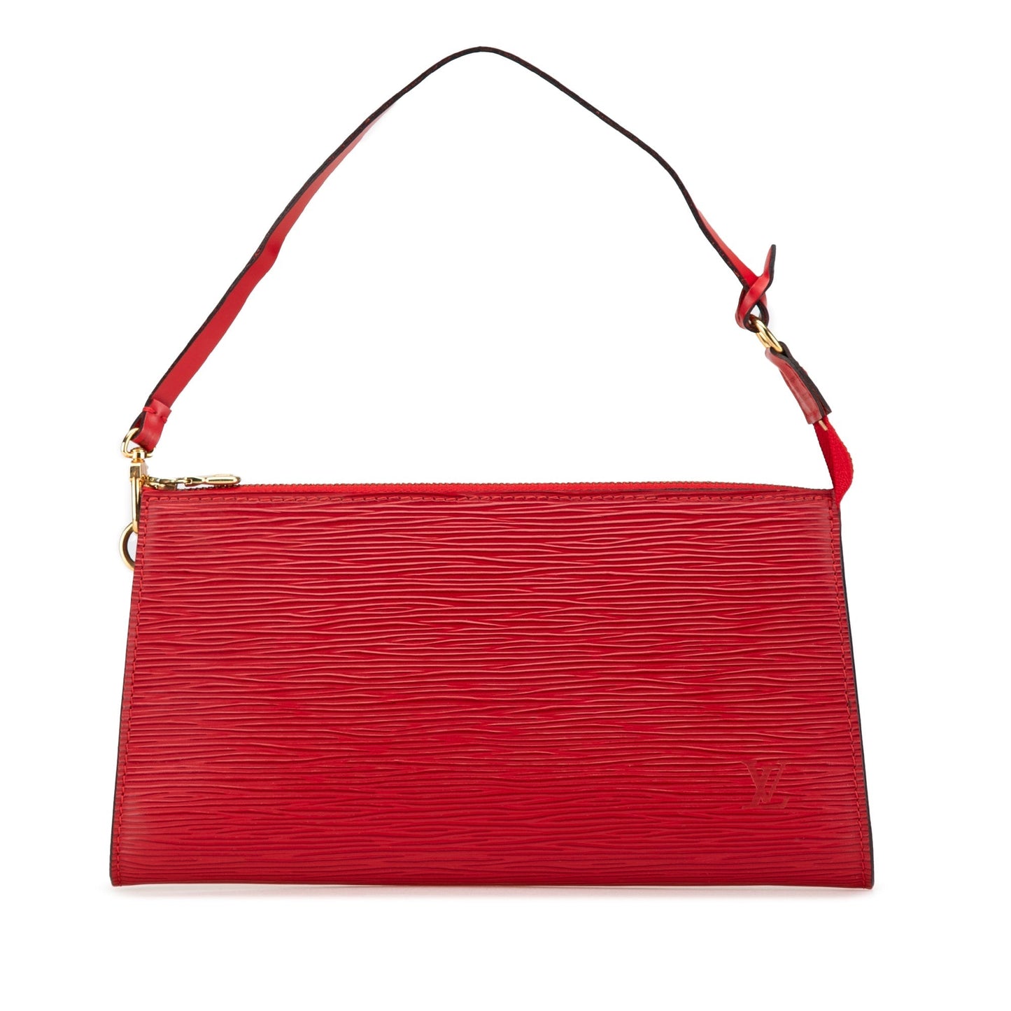 Red Louis Vuitton Epi Pochette Accessoires Shoulder Bag
