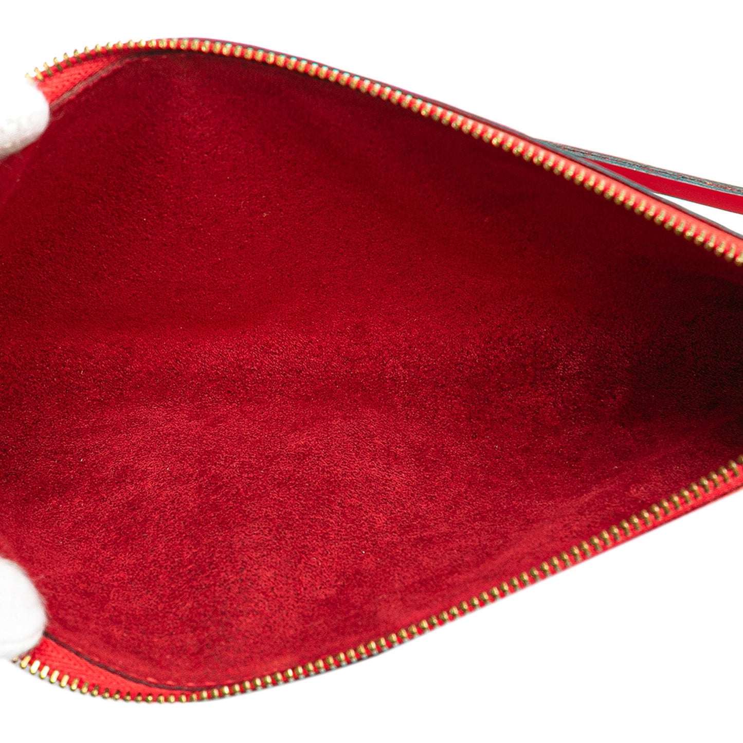 Red Louis Vuitton Epi Pochette Accessoires Shoulder Bag