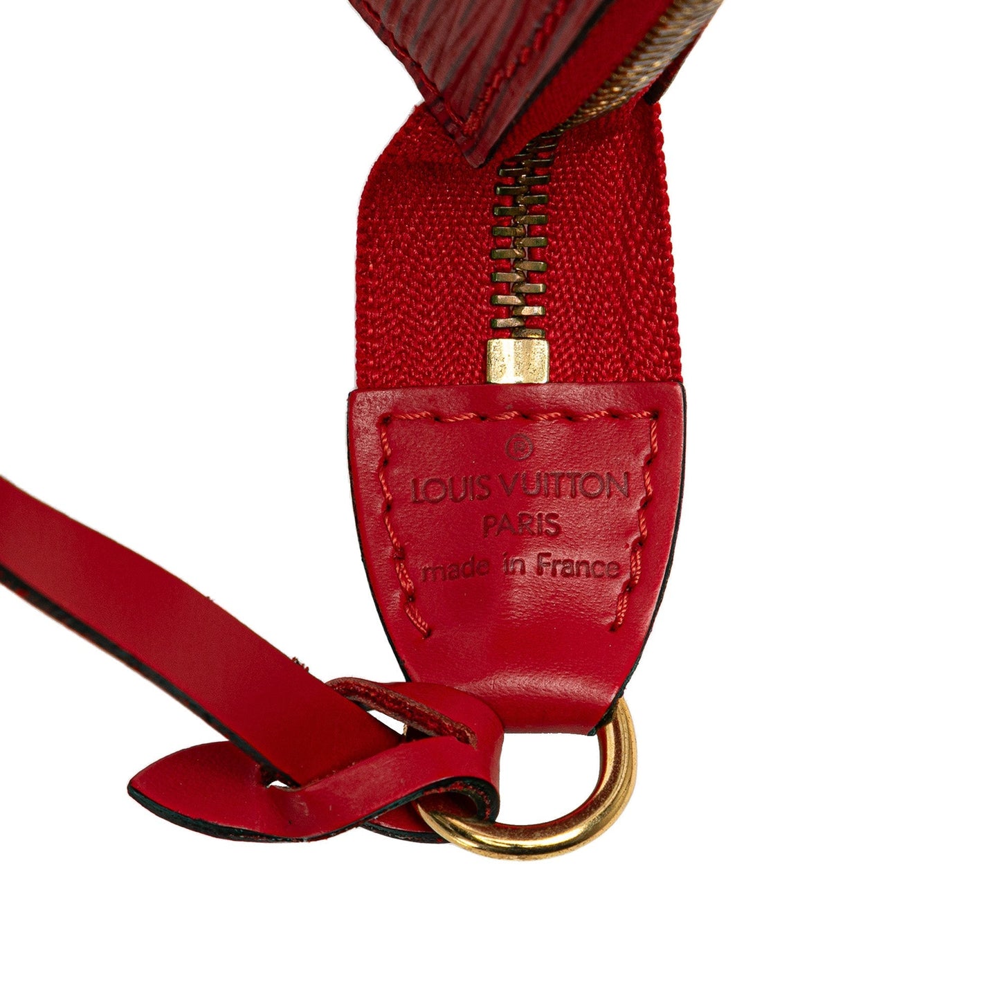 Red Louis Vuitton Epi Pochette Accessoires Shoulder Bag