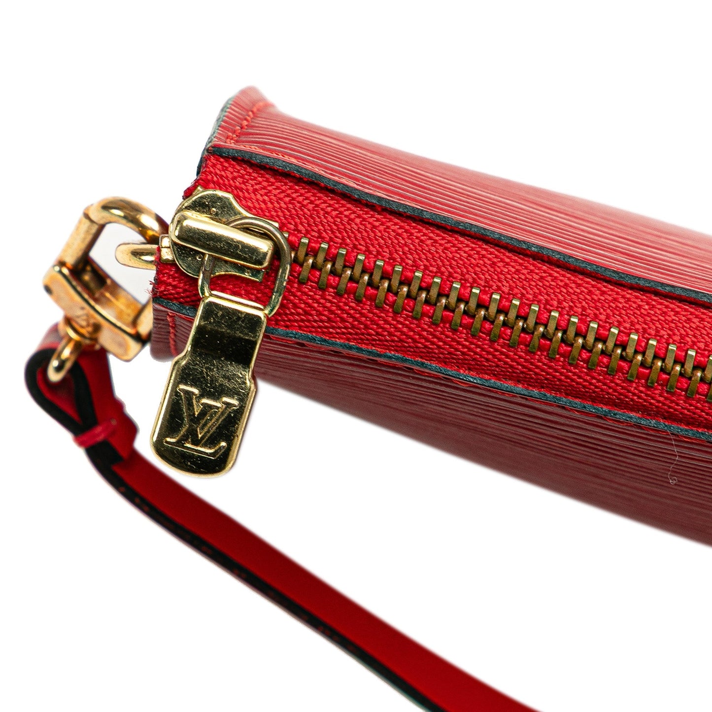 Red Louis Vuitton Epi Pochette Accessoires Shoulder Bag