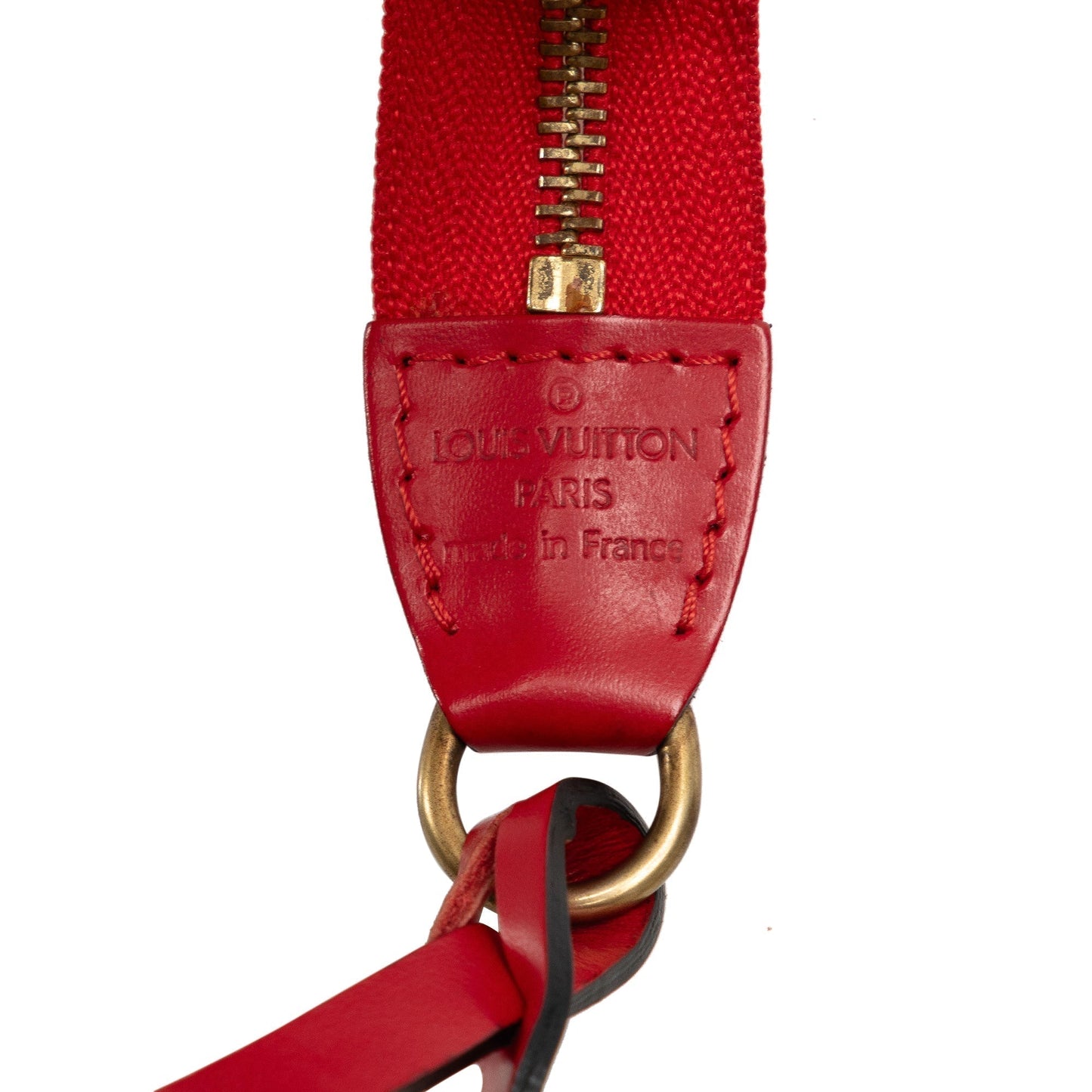 Red Louis Vuitton Epi Pochette Accessoires Shoulder Bag