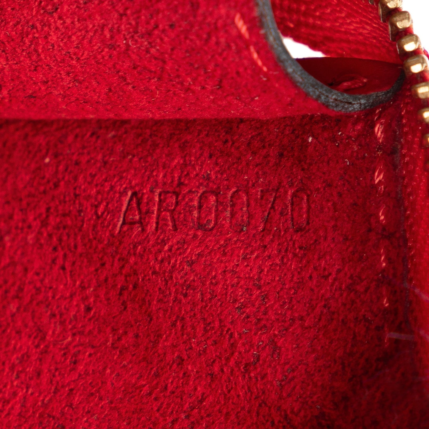 Red Louis Vuitton Epi Pochette Accessoires Shoulder Bag