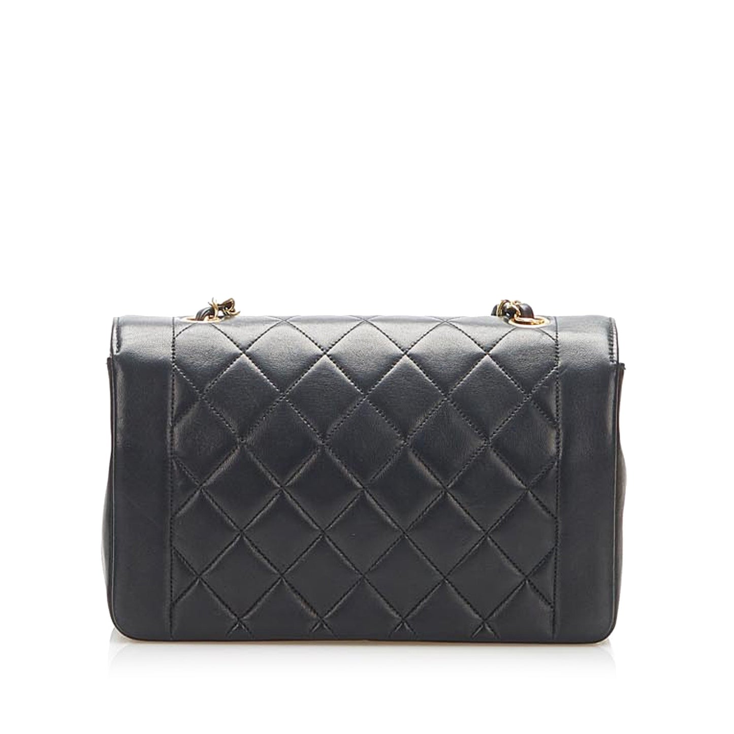 Medium Diana Flap Shoulder Bag Black