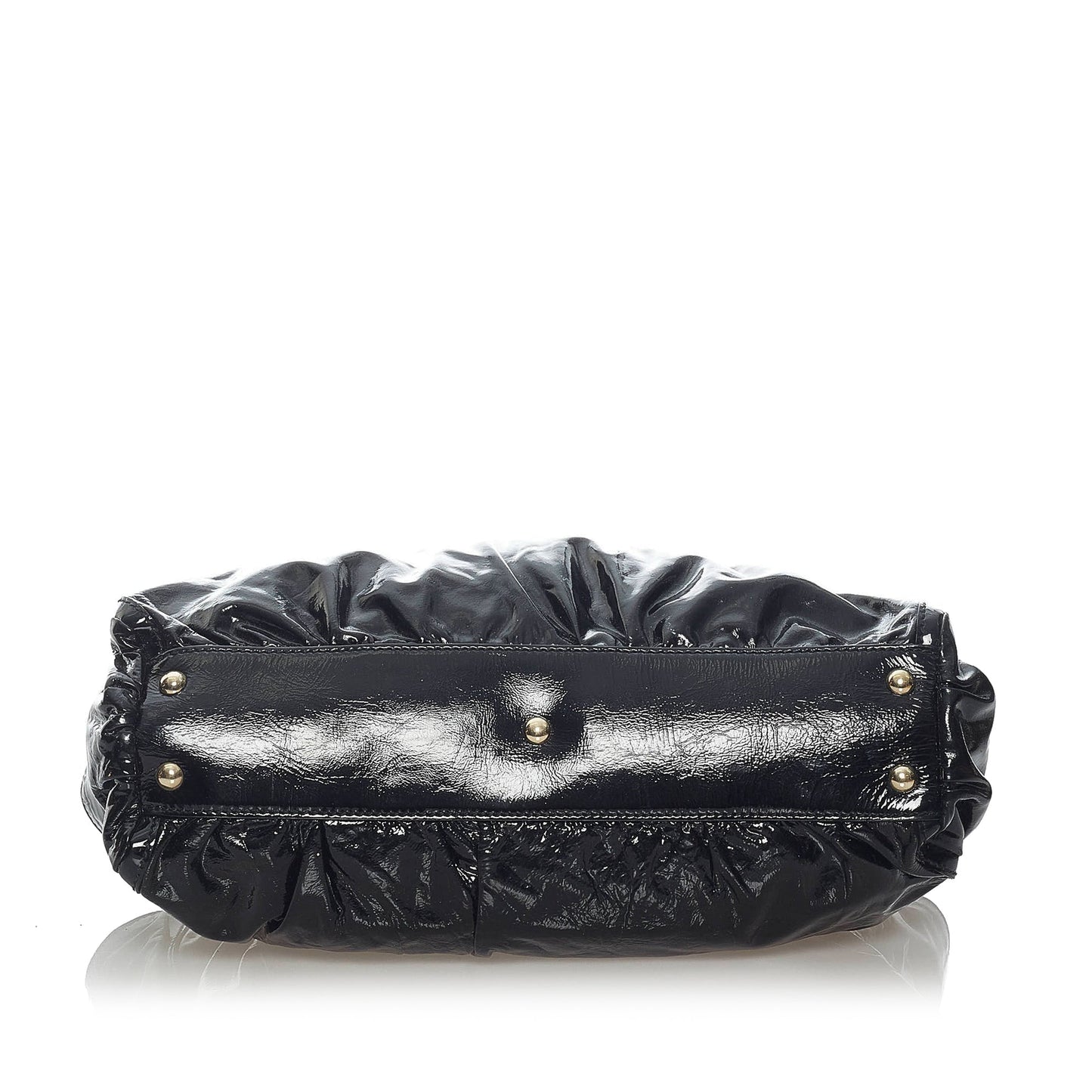 Gucci Abbey D-Ring Patent Leather Handbag