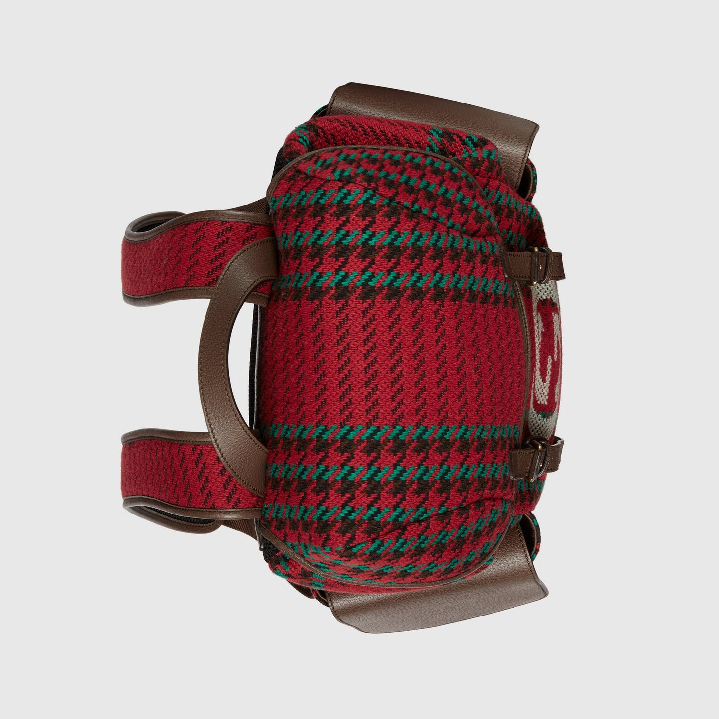 Gucci 625939 2J9AT 8274 Unisex's Multi-Color Houndstooth Fabric / Calf-Skin Leather Backpack (GG2074)