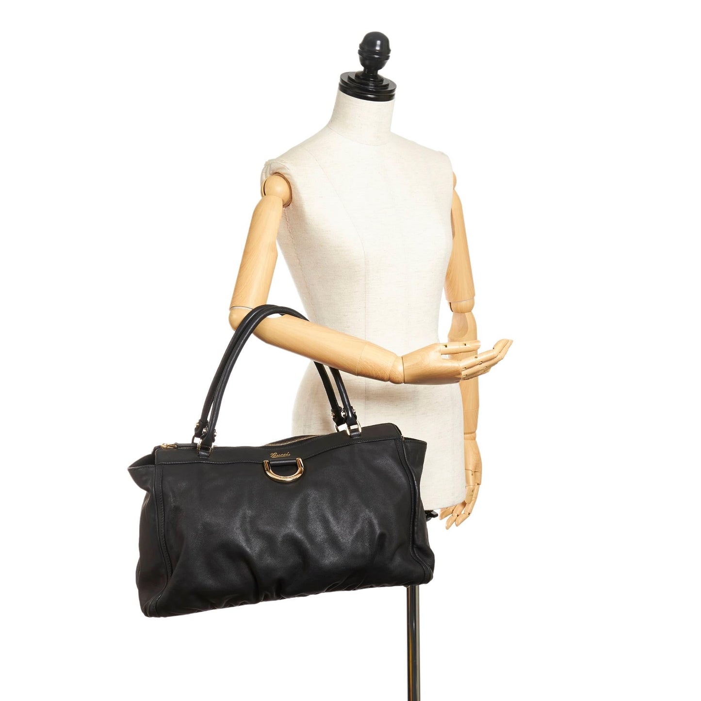 Gucci Abbey D-ring Leather Tote Bag (SHG-e7OqBm)