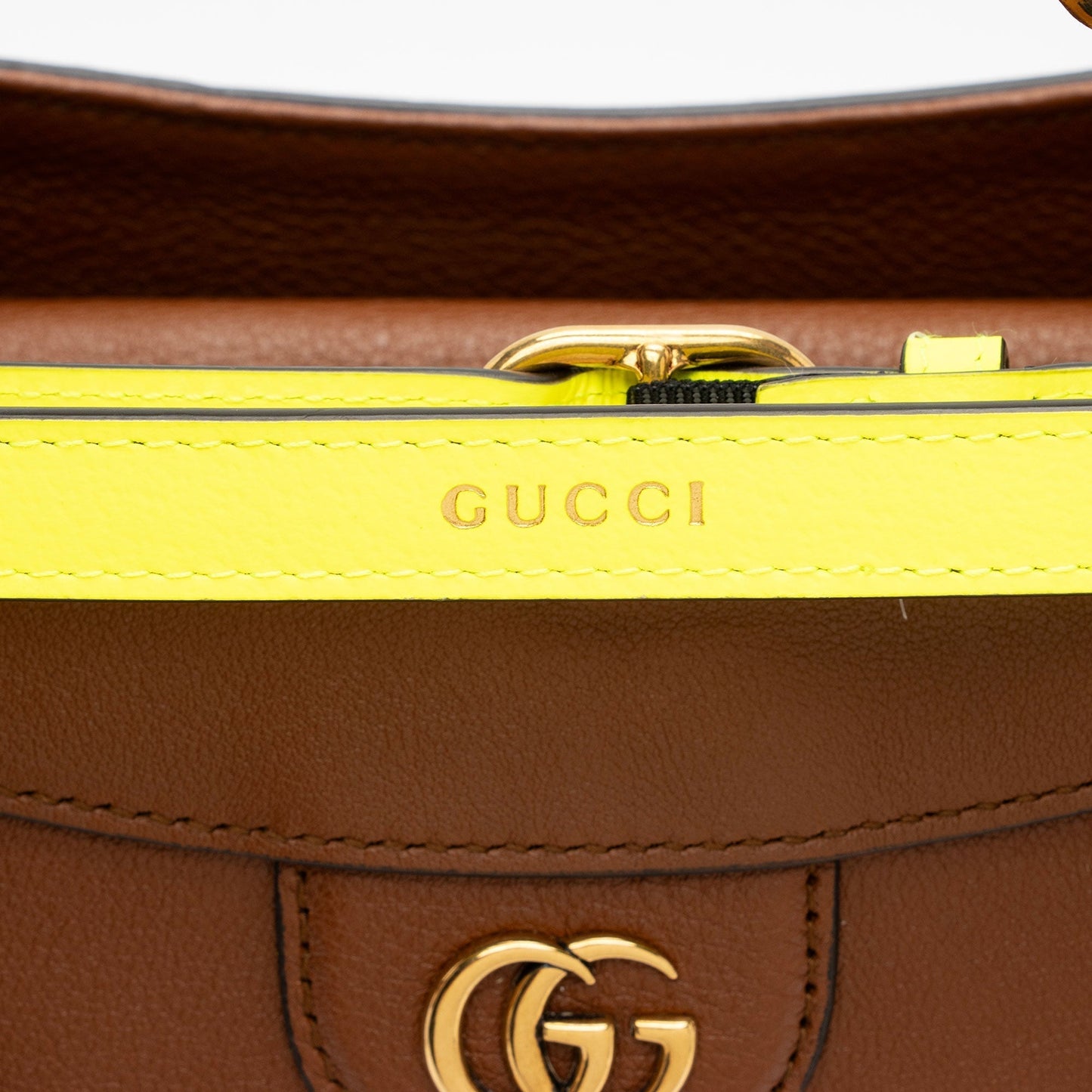Gucci Cuir Leather Diana Medium Tote (SHF-VwOAIt)