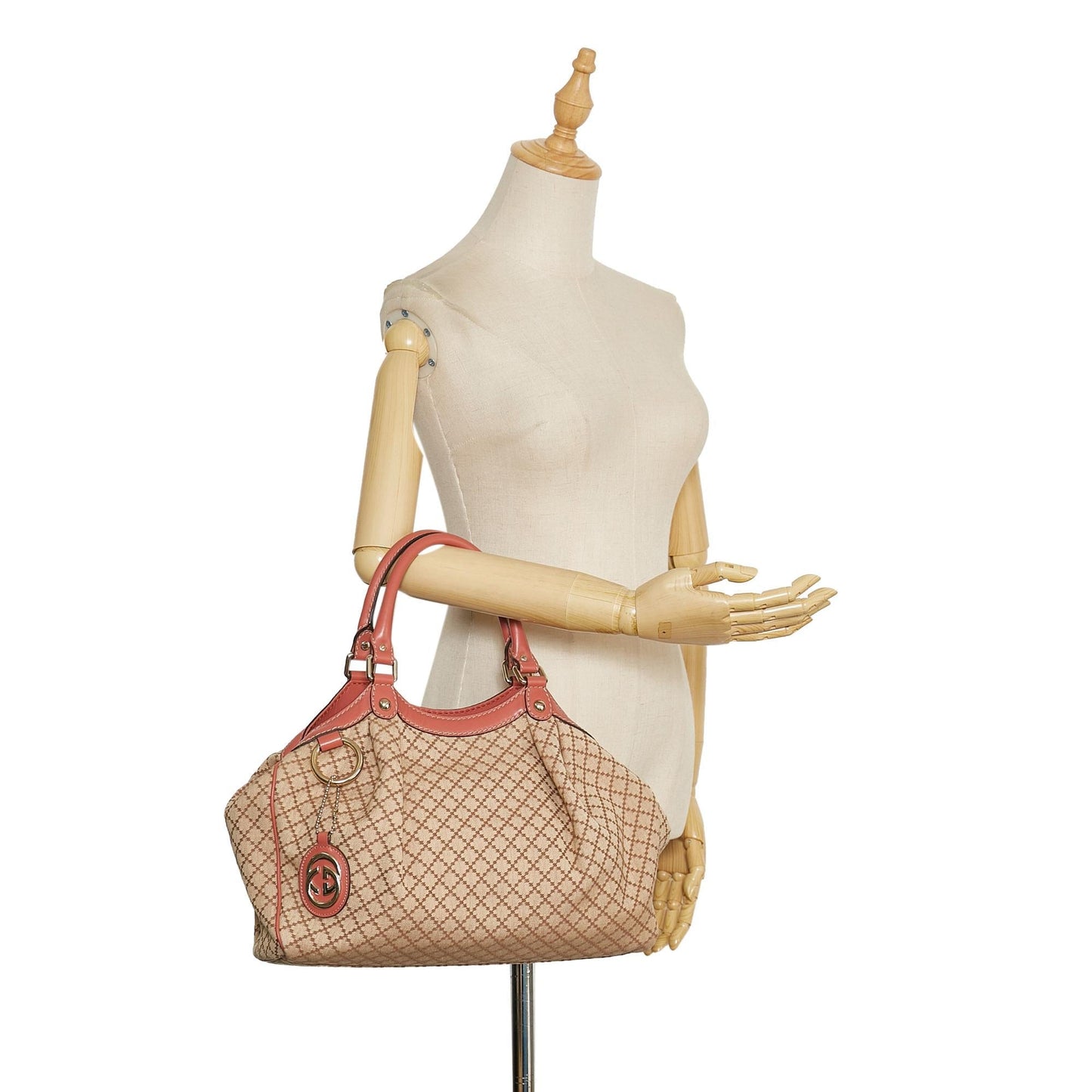 Gucci Diamante Sukey Canvas Tote Bag