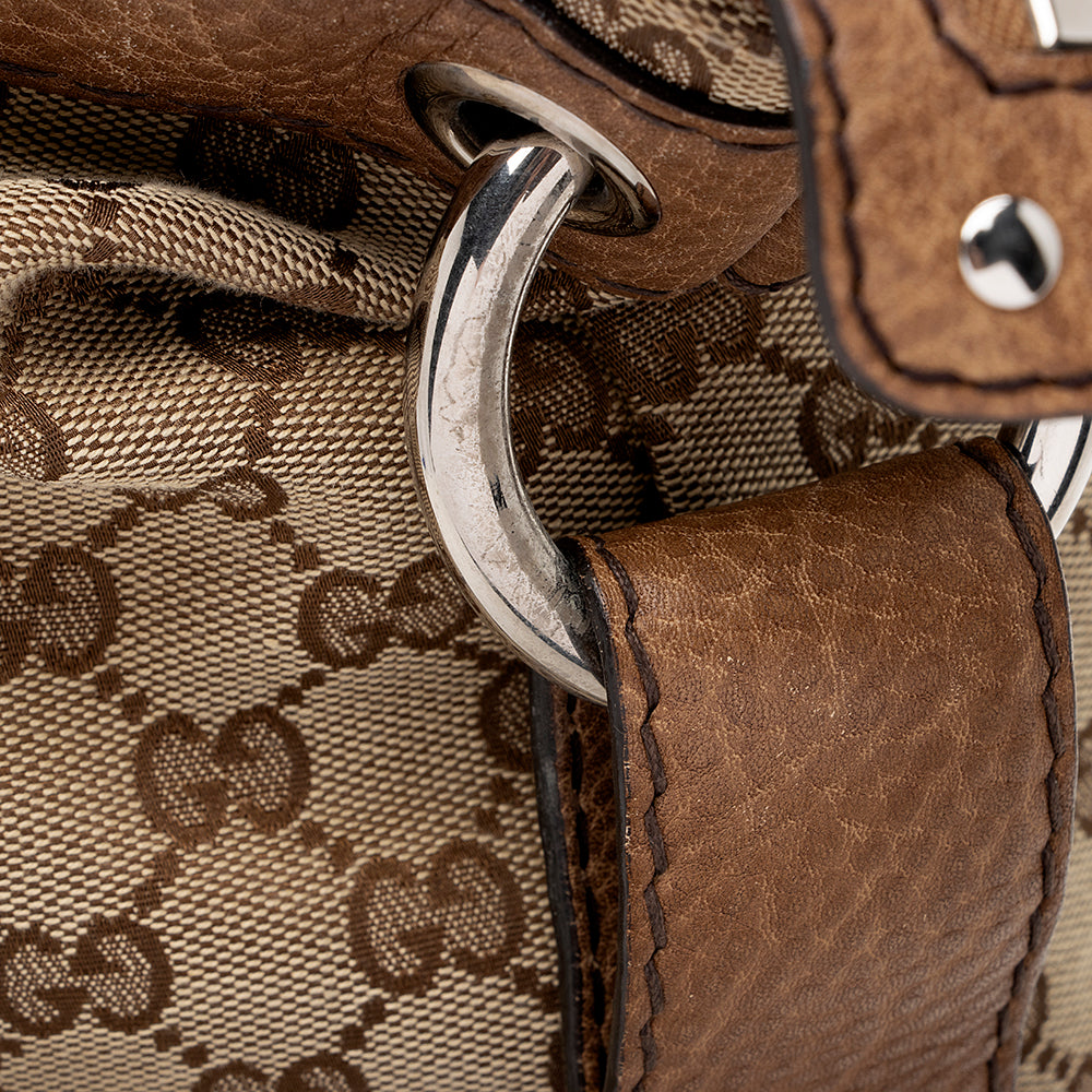 Gucci GG Canvas Bamboo Bar Large Tote - FINAL SALE