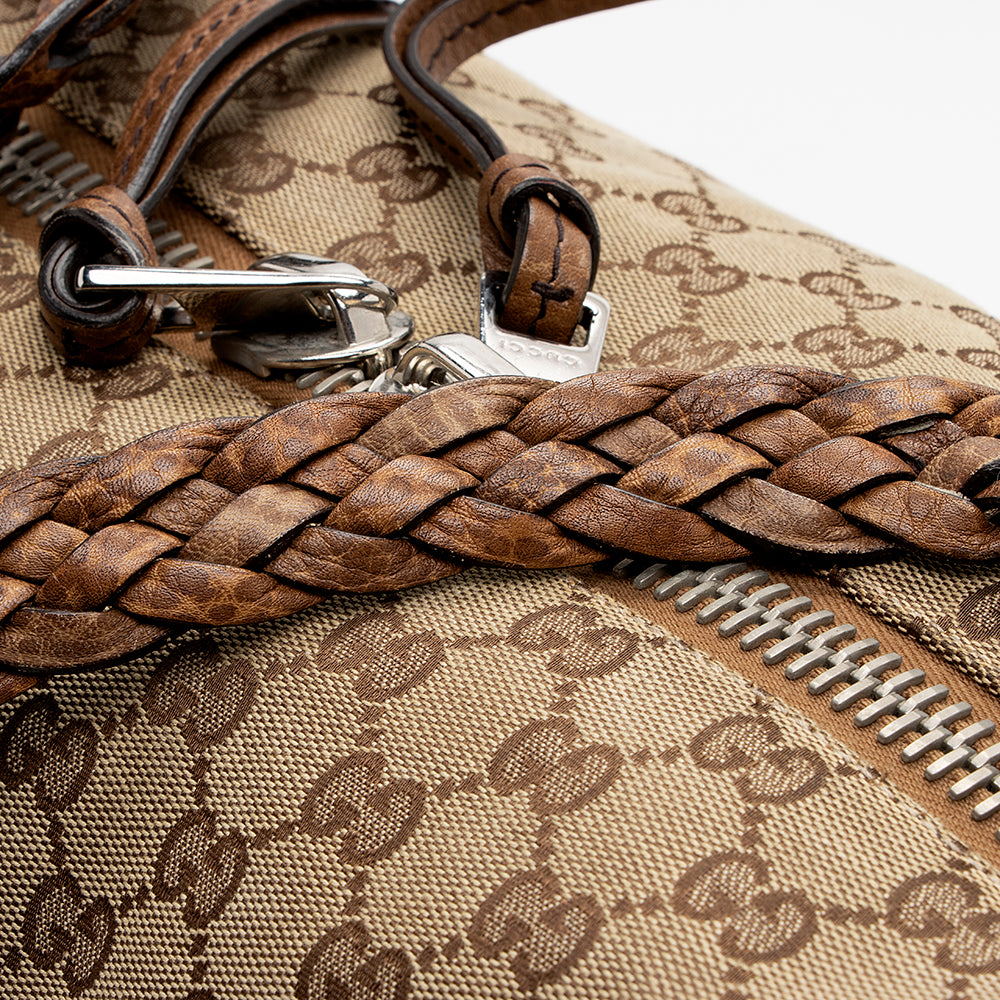 Gucci GG Canvas Bamboo Bar Large Tote - FINAL SALE