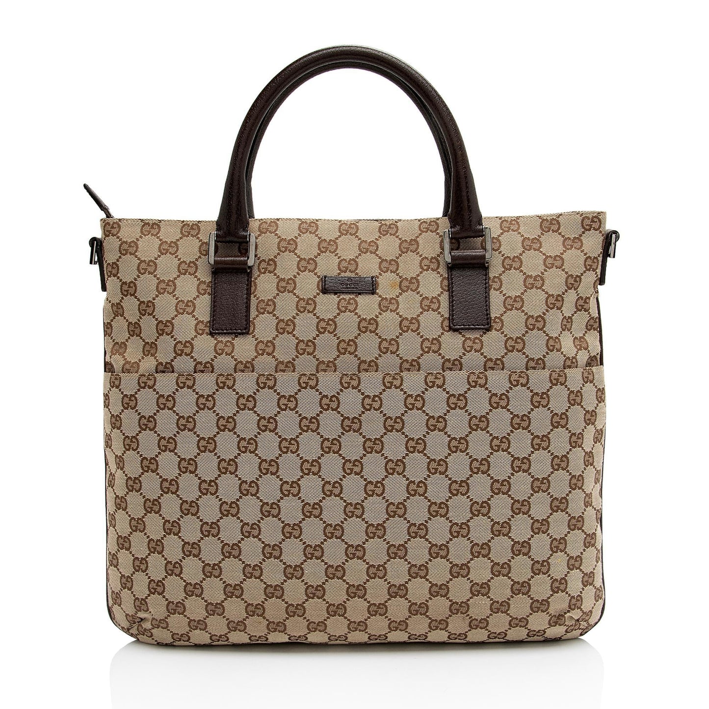 Gucci GG Canvas Front Pocket Convertible Large Tote (SHF-DbPq0d)