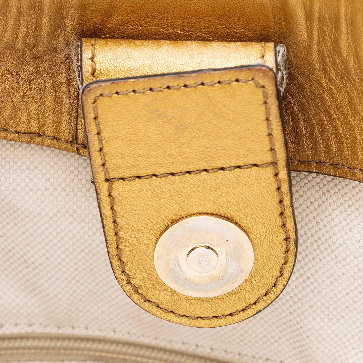 Gucci GG Canvas Metallic Leather Sukey Large Tote