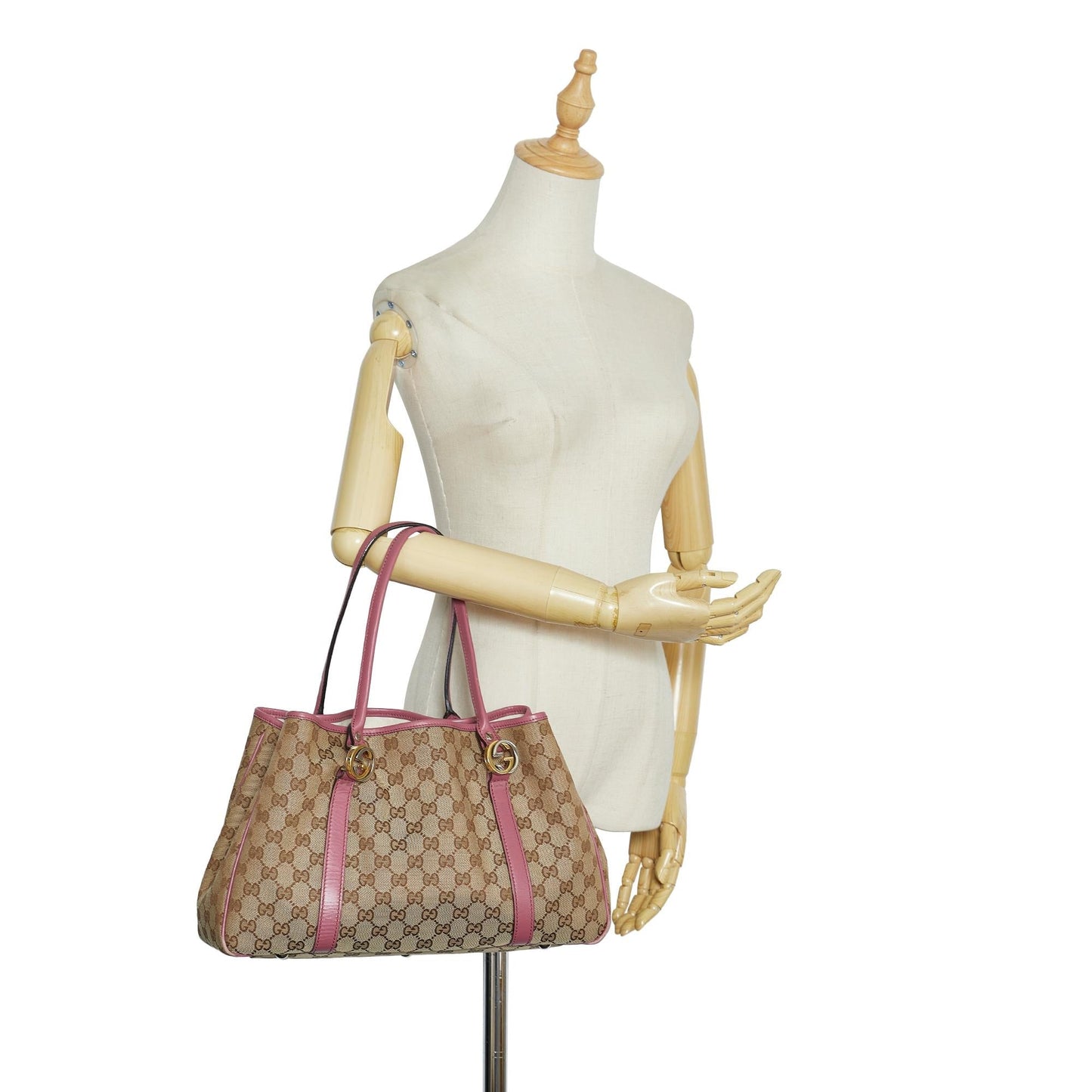Gucci GG Canvas Twins Tote (SHG-IBz3MT)