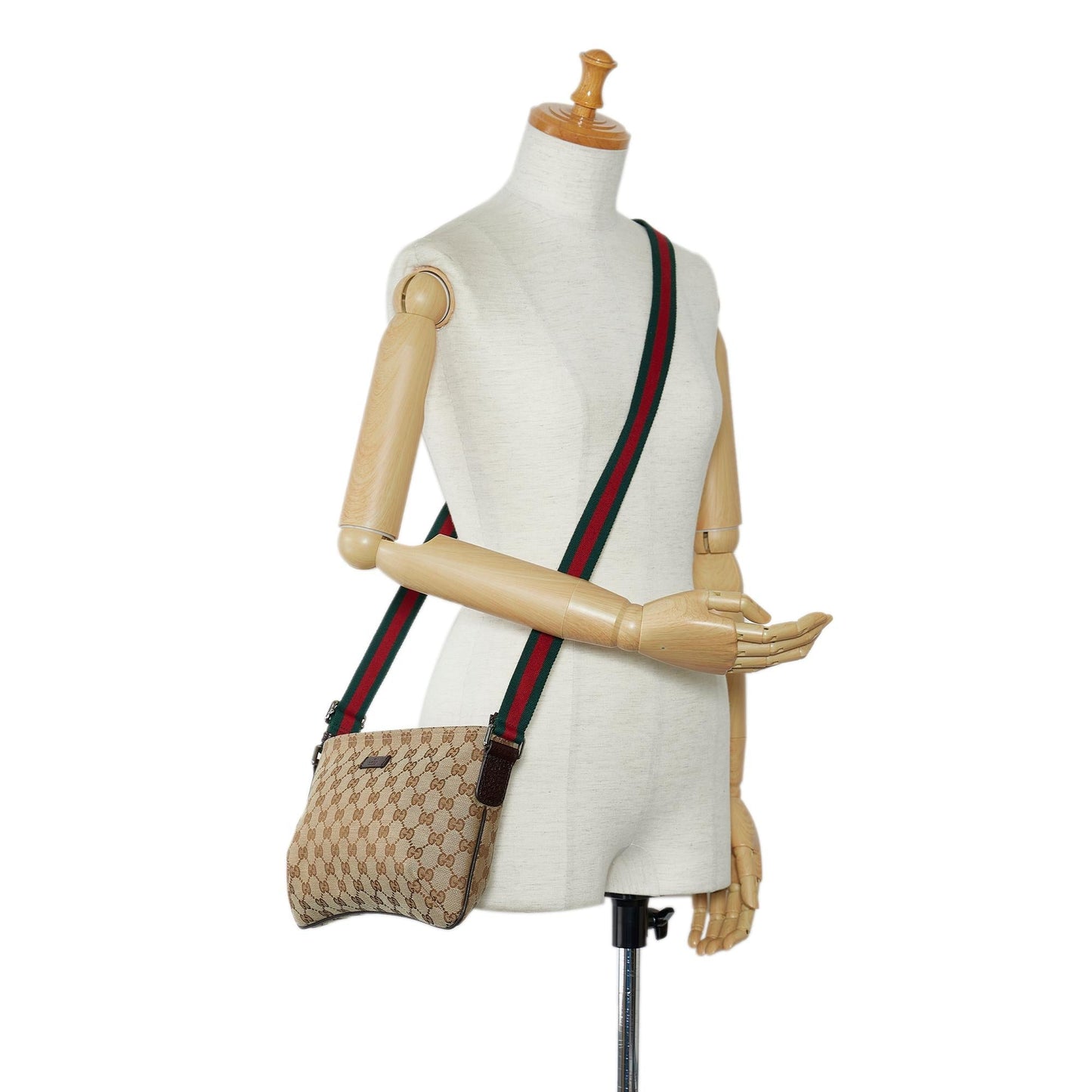 Gucci GG Canvas Web Crossbody (SHG-jpONI7)