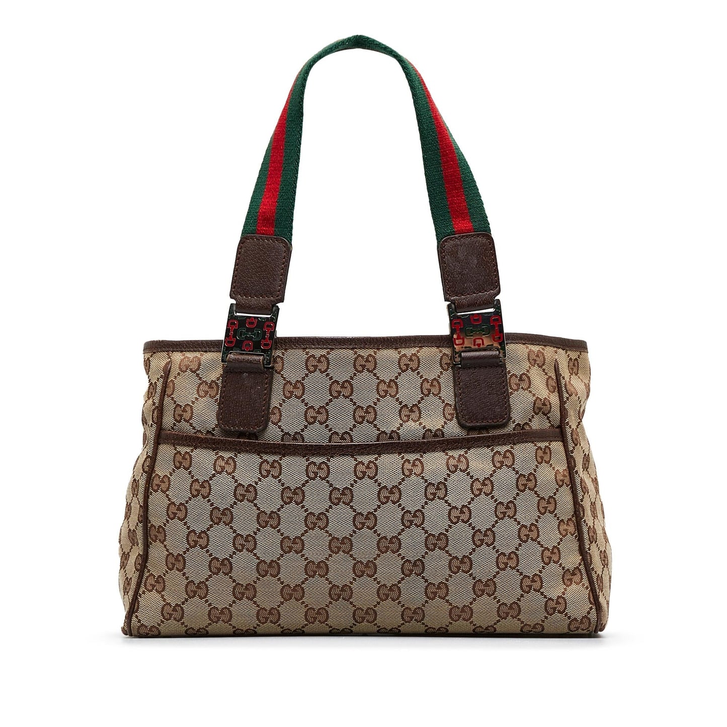 Gucci GG Canvas Web Pop Tote (SHG-Jsskew)