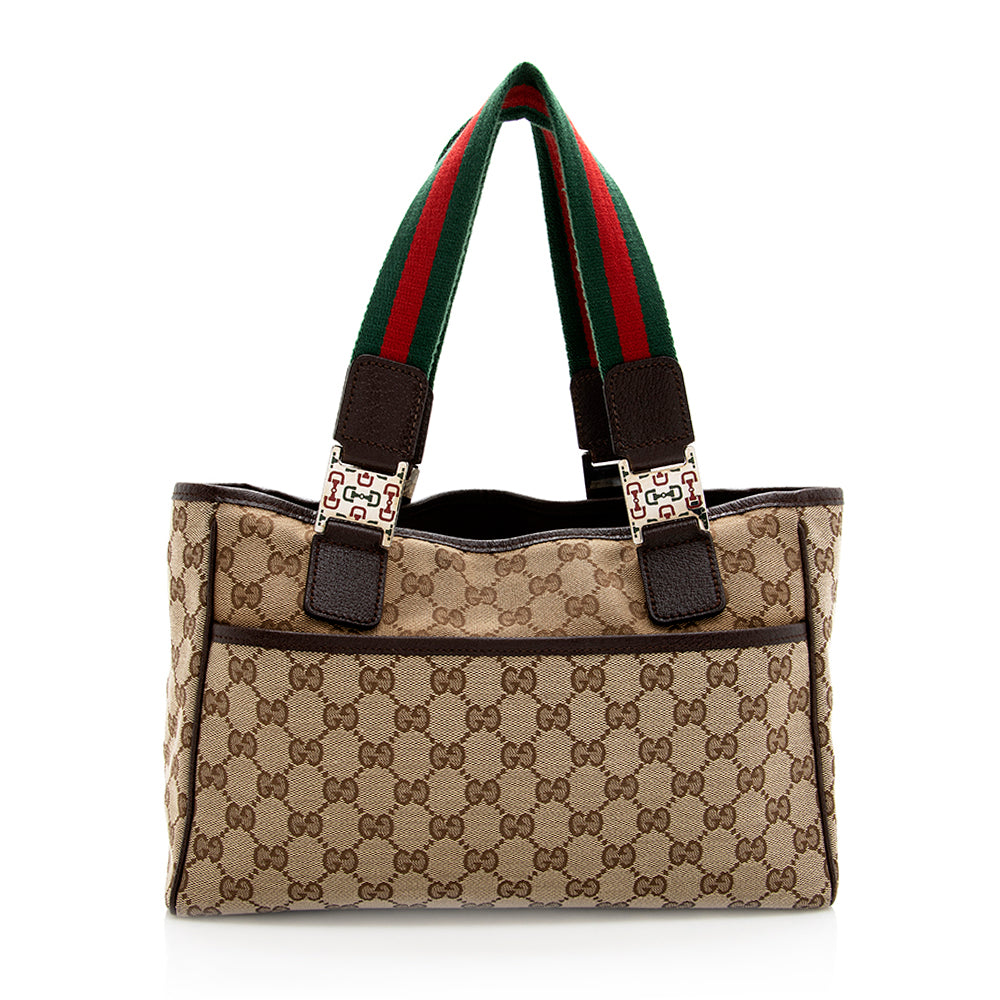 Gucci GG Canvas Web Tote