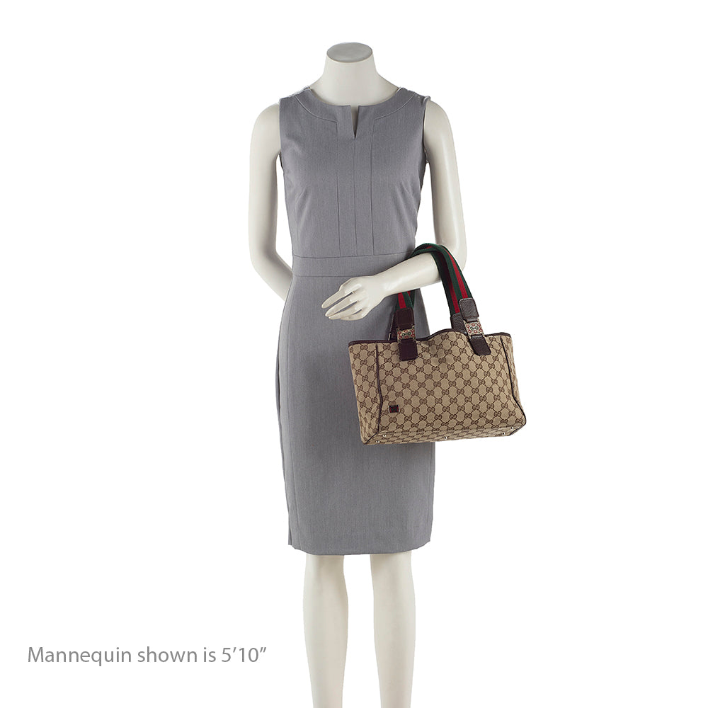 Gucci GG Canvas Web Tote