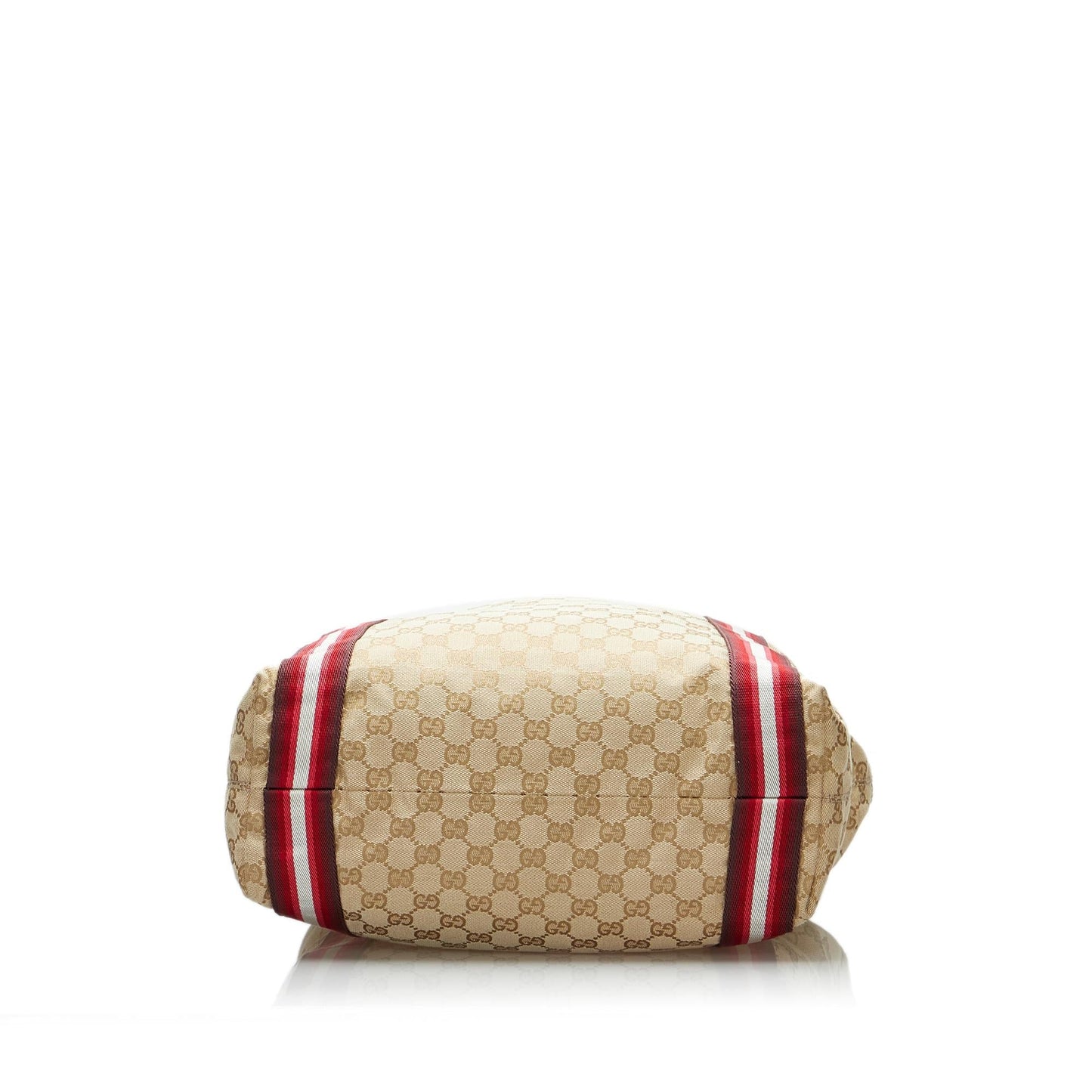 Gucci GG Canvas Web Tote (SHG-X8bRab)