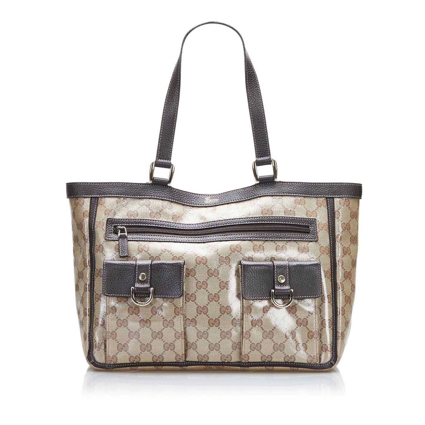 Gucci GG Crystal Abbey Pocket Tote Bag (SHG-HEx0Bk)