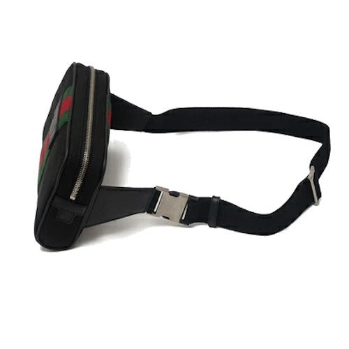 GUCCI GG WEB STRIPES CROSSBODY BELT BAG