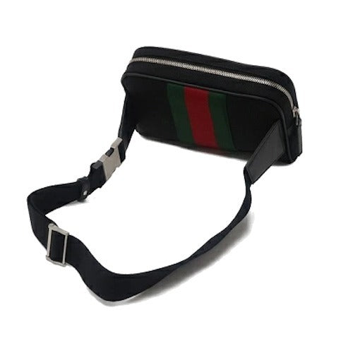 GUCCI GG WEB STRIPES CROSSBODY BELT BAG
