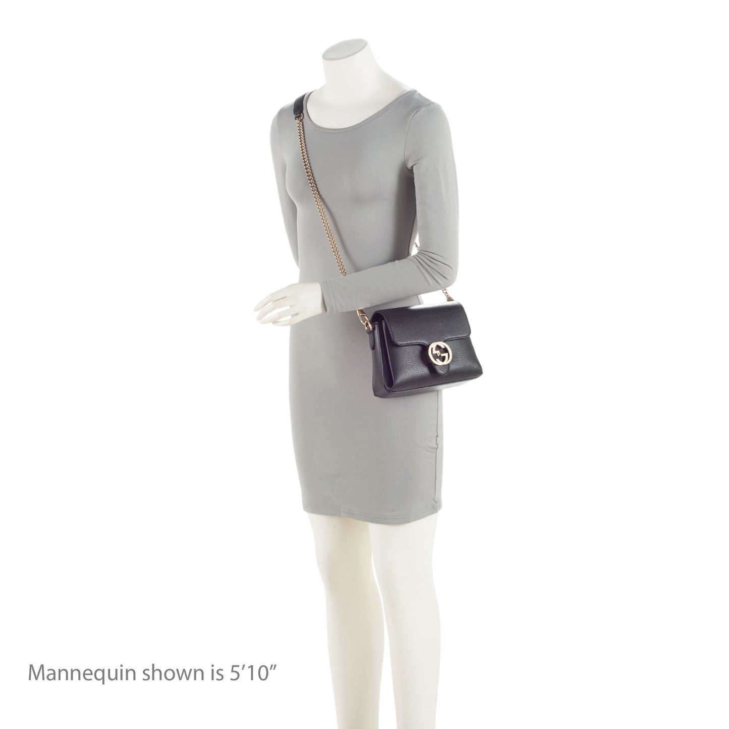 Gucci Grained Calfskin Interlocking G Small Crossbody Bag (SHF-lys74k)
