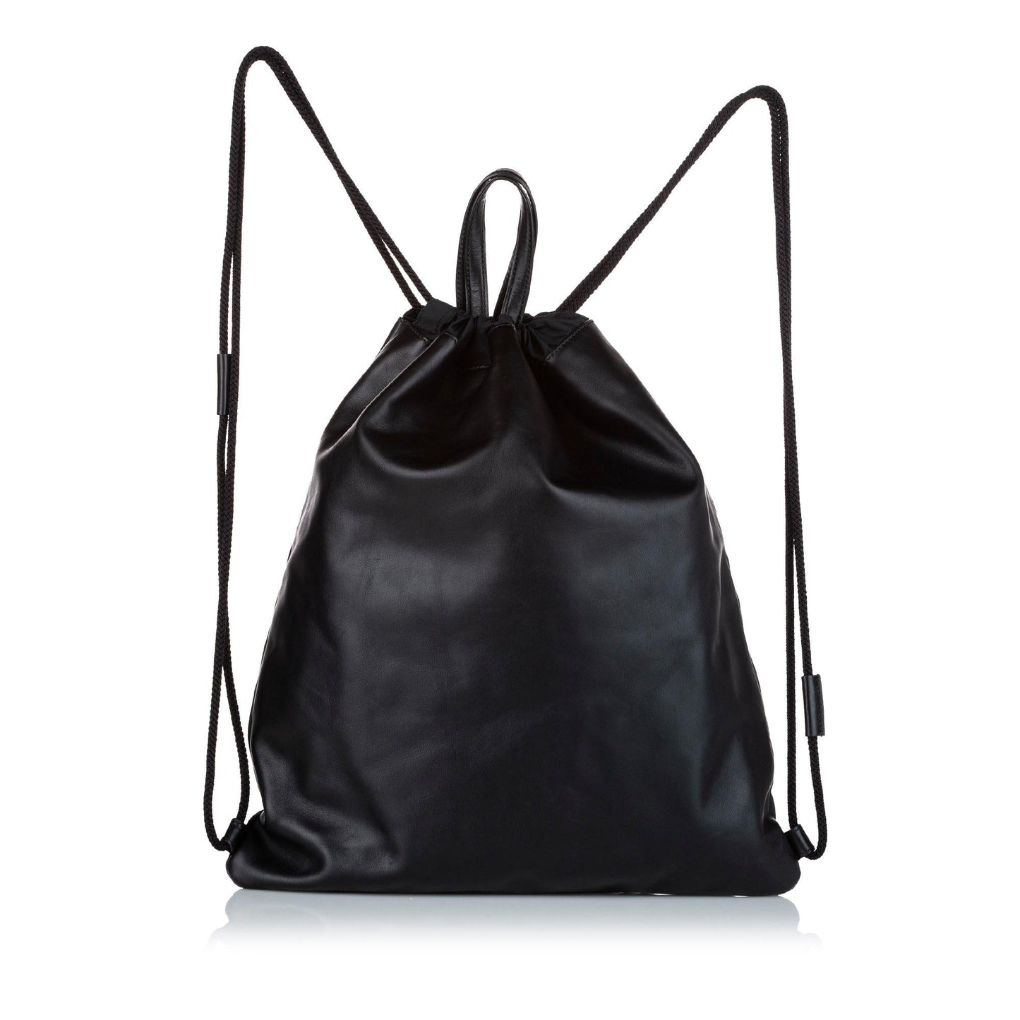 Gucci Gucci Ghost Drawstring Leather Backpack