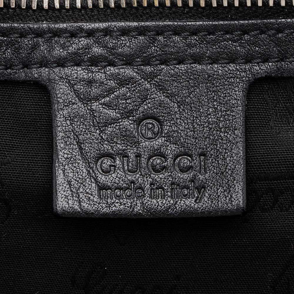 Gucci Leather Bamboo Bar Medium Tote