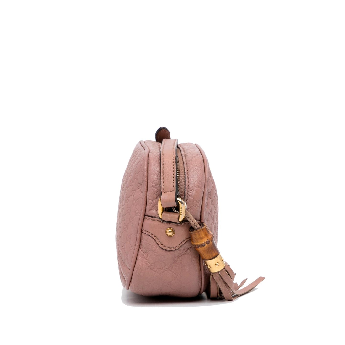 Gucci Microguccissima Bamboo Tassel Crossbody Bag (SHG-Obh29w)