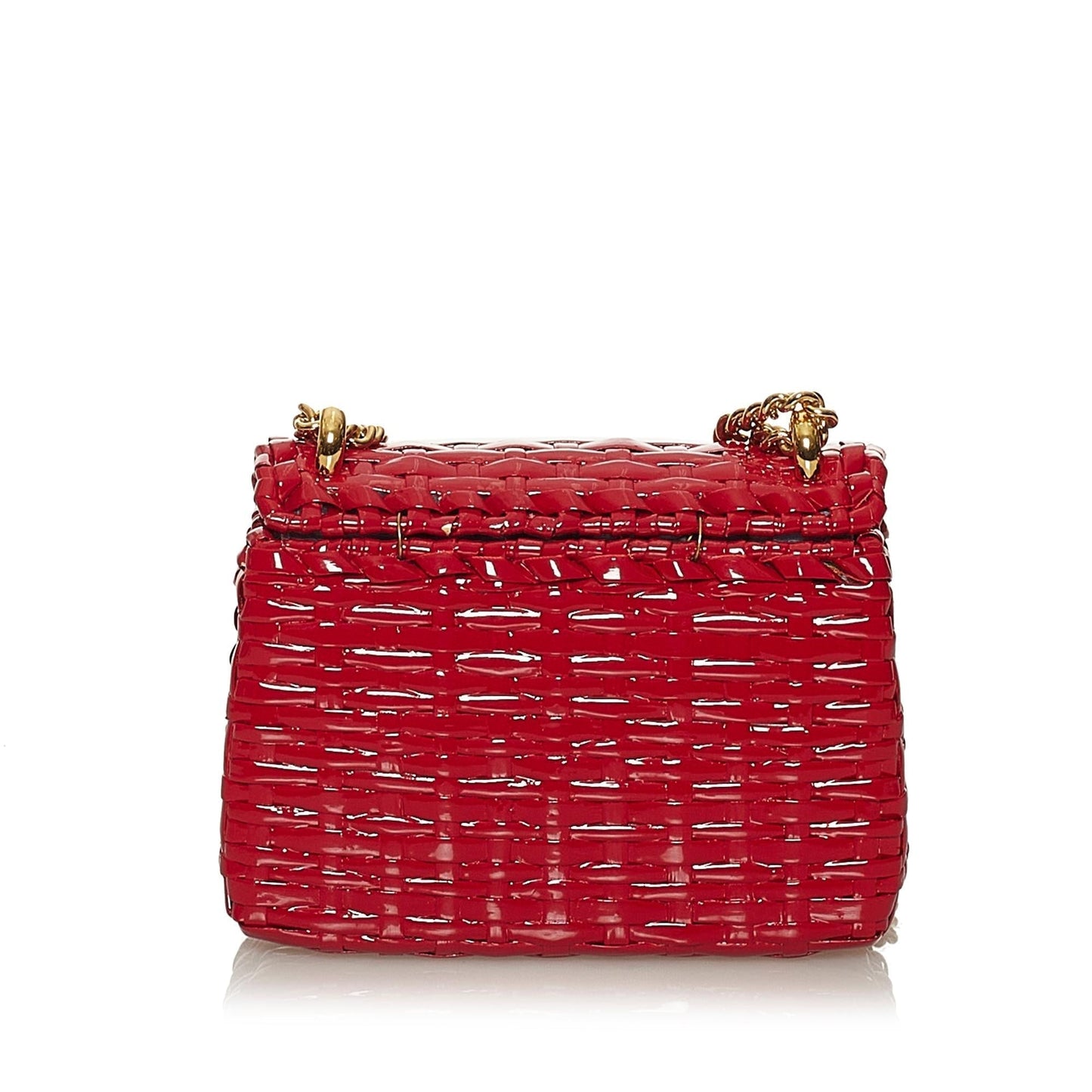 Gucci Mini GG Marmont Cestino Wicker Crossbody Bag