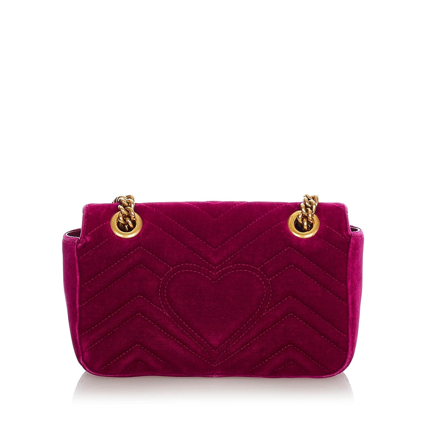 Gucci Mini GG Marmont Matelasse Velvet Crossbody Bag