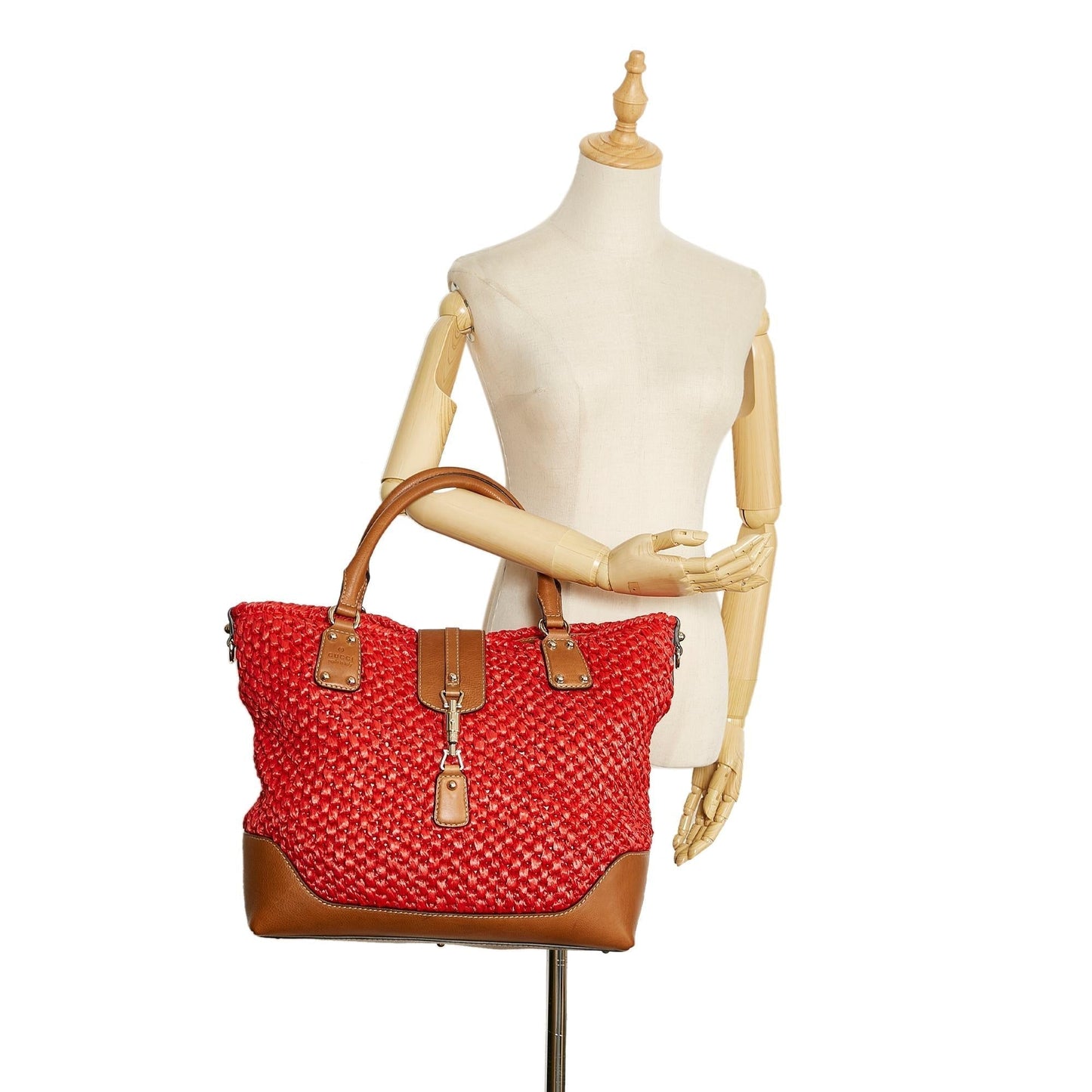 Gucci New Jackie Wicker Tote Bag (SHG-G2qUHn)