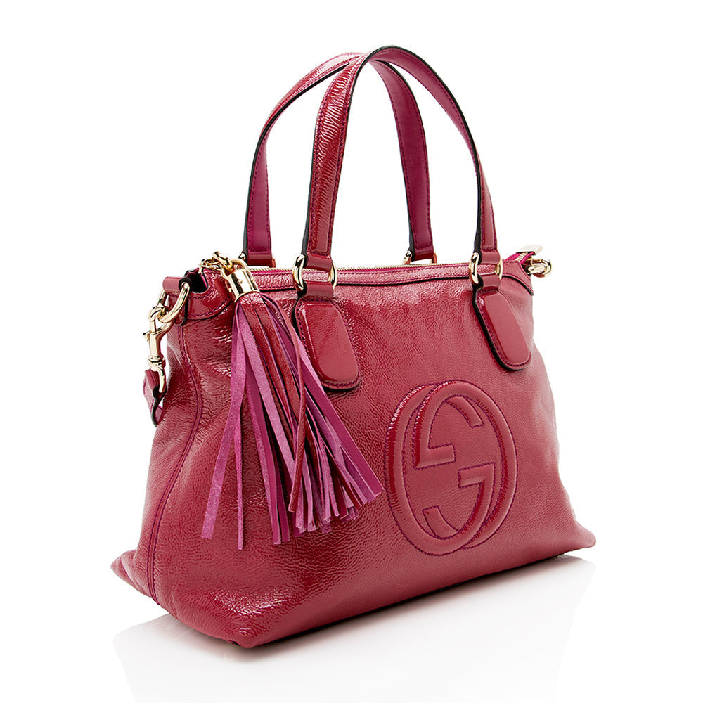 Gucci Glazed Leather Soho Working Tote
