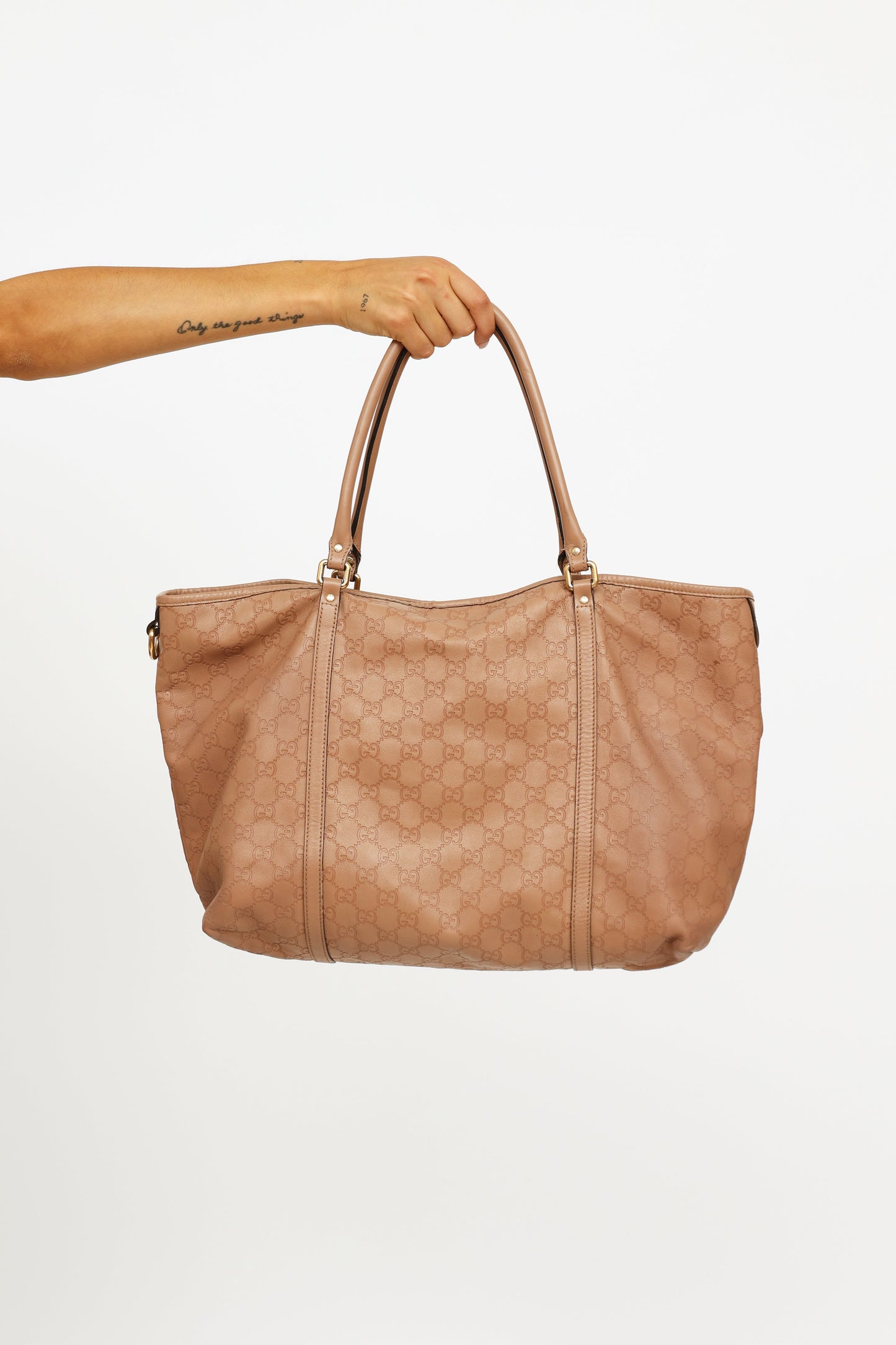 Pink Guccissima Tote Bag