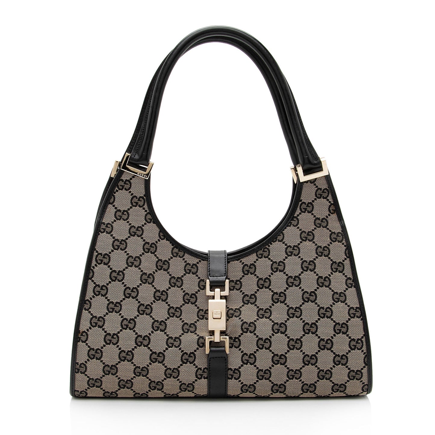 Gucci Vintage GG Canvas Bardot Medium Shoulder Bag (SHF-MzOFGC)