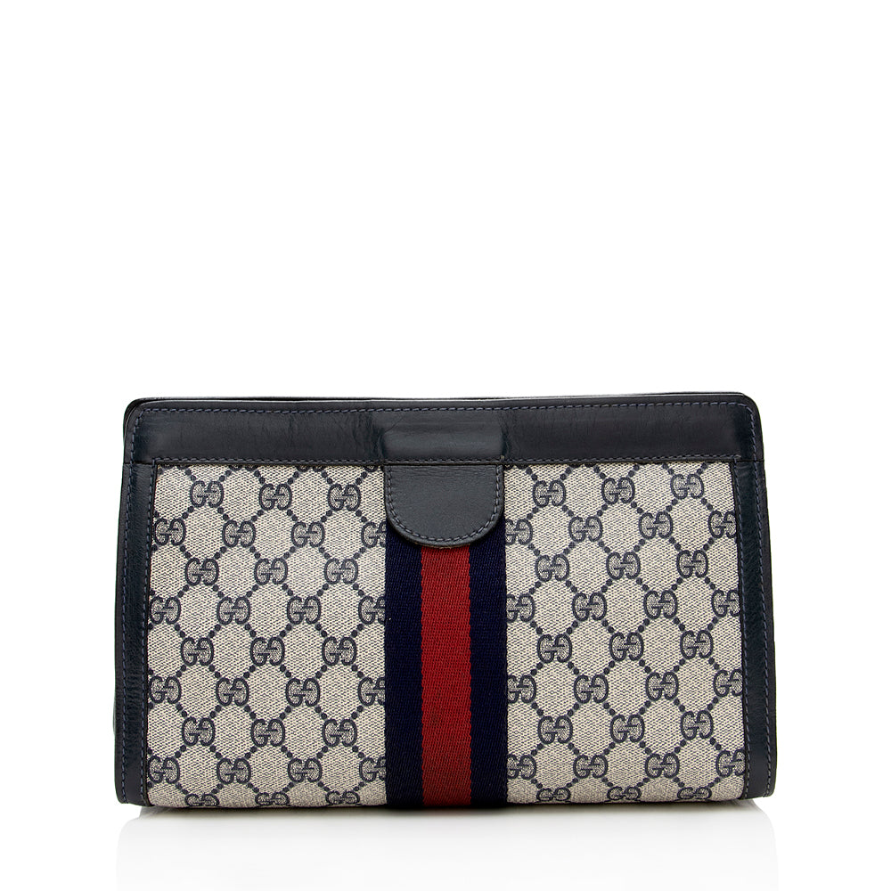 Gucci Vintage GG Plus Web Clutch - FINAL SALE