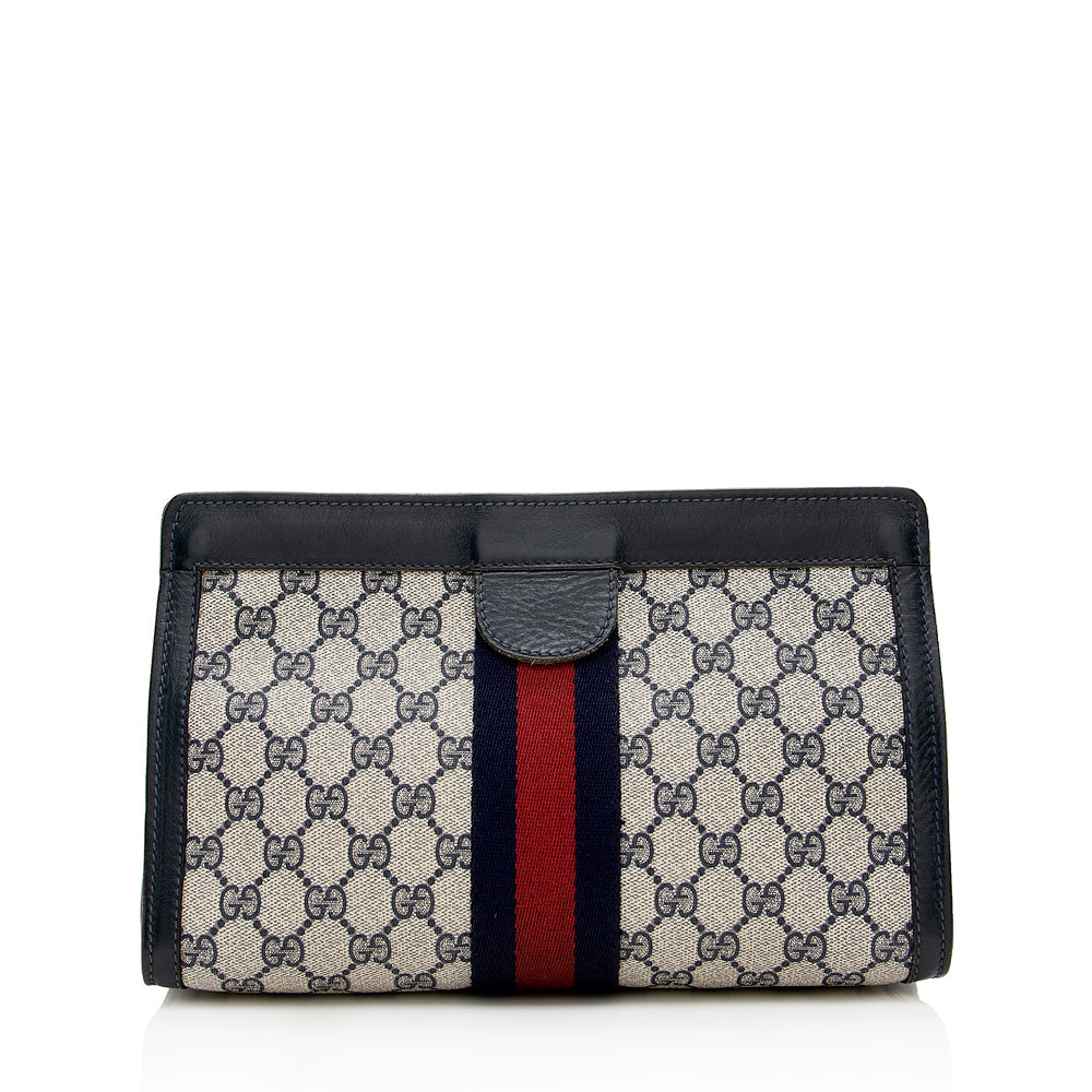 Gucci Vintage GG Plus Web Clutch - FINAL SALE