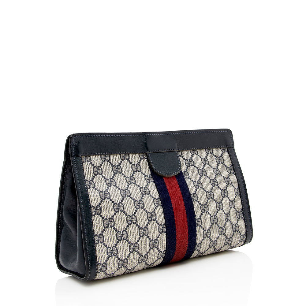 Gucci Vintage GG Plus Web Clutch - FINAL SALE