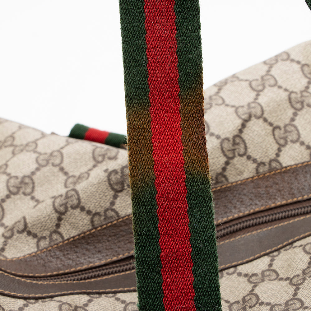Gucci Vintage GG Plus Web Duffel Bag