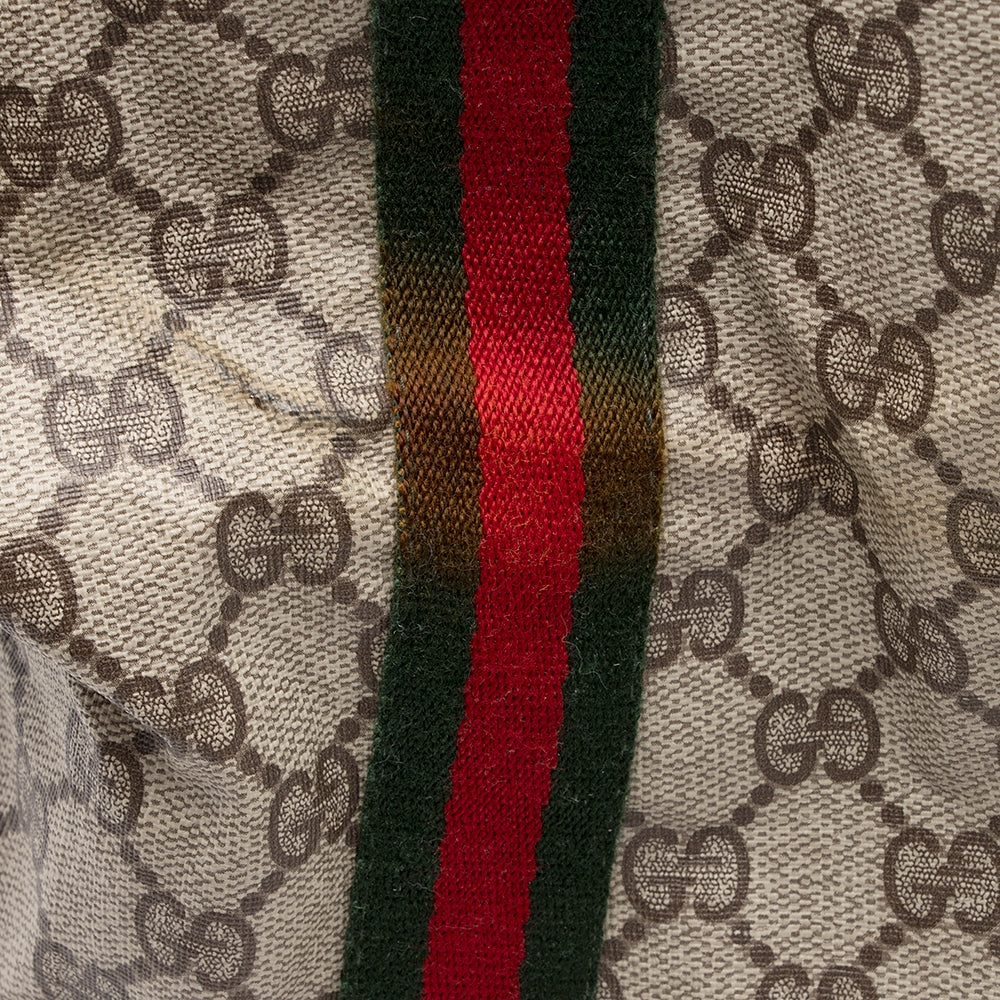 Gucci Vintage GG Plus Web Duffel Bag